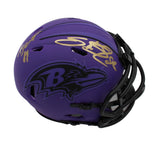 Steve Smith Sr. Signed Baltimore Ravens Speed Rave NFL Mini Helmet - Agent 89