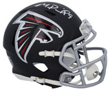 Michael Penix Jr. Autographed Atlanta Falcons Mini Speed Helmet Fanatics