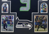 FRAMED SEATTLE SEAHAWKS KENNETH WALKER III AUTOGRAPHED SIGNED JERSEY JSA COA