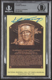 Vladimir Guerrero Signed Hall of Fame Plaque Postcard Expos, Angels, Texas (PSA)