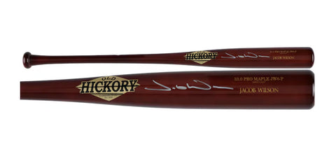 Jacob Wilson Autographed Athletics Old Hickory Game Model Bat Fanatics