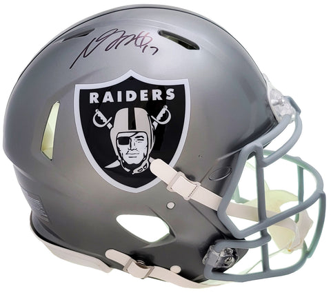 DAVANTE ADAMS AUTOGRAPHED RAIDERS FLASH FULL SIZE AUTH HELMET BECKETT 206038