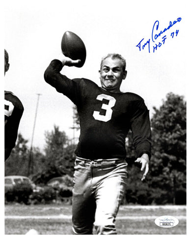 Packers TONY CANADEO (d) Signed 8X10 Photo #6 AUTO - HOF 1974 - 1944 Champ JSA