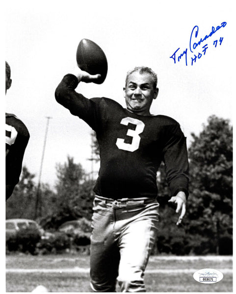 Packers TONY CANADEO (d) Signed 8X10 Photo #6 AUTO - HOF 1974 - 1944 Champ JSA