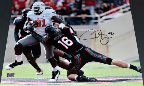 JUSTIN BLACKMON SIGNED OKLAHOMA STATE COWBOYS 16x20 PHOTO FANATICS
