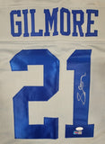 STEPHON GILMORE AUTOGRAPHED SIGNED PRO STYLE XL JERSEY w/ JSA STICKER ONLY