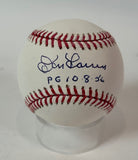 Don Larsen Autographed/Inscribed "PG 8-10-56" Official Major League Baseball JSA