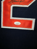 FRAMED HOUSTON ASTROS JOSE ALTUVE AUTOGRAPHED SIGNED JERSEY JSA COA