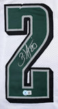 Brian Dawkins Autographed White Pro Style Jersey - Beckett W Hologram *Silver