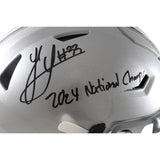 Jack Sawyer Signed Ohio State Buckeyes SpeedFlex Helmet 24 Champs Beckett 56949