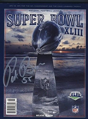 Patrick Bailey Pittsburgh Steelers Signed Super Bowl XLIII Program 126061