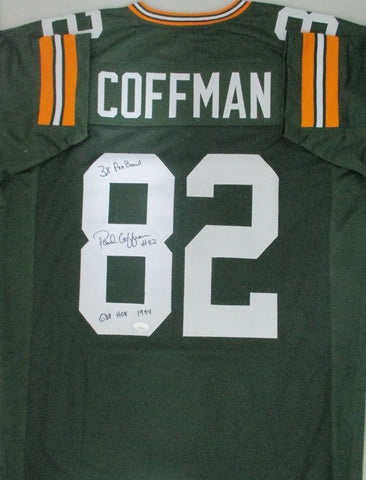 Packers PAUL COFFMAN Signed Custom Replica Jersey AUTO w/ 2 Scripts - JSA