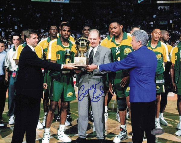 George Karl Autographed Signed 8x10 Photo Seattle Supersonics MCS Holo #87301