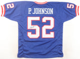 Pepper Johnson Signed New York Giants Jersey (JSA) 2xSuper Bowl Champion LB