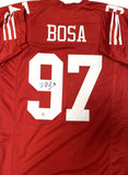 49ers NICK BOSA Signed Custom Replica San Francisco RED Jersey AUTO - BAS