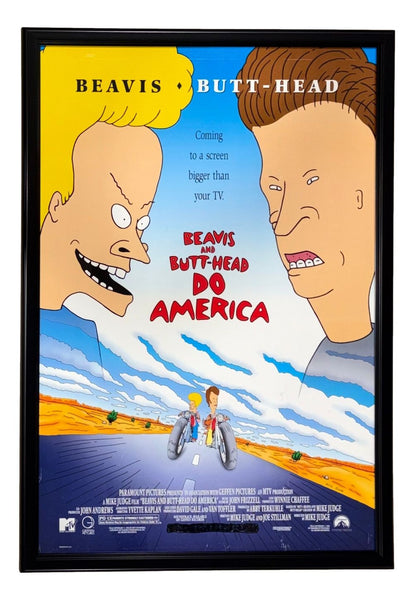Beavis And Butthead Do America Framed 27x40 1996 Movie Poster