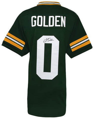 Matthew Golden (PACKERS) Signed Green Custom Football Jersey - (SCHWARTZ COA)