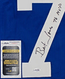 Bert Jones Signed Baltimore Colts Jersey Inscribed "76 MVP" (JSA) 76 Pro Bowl QB