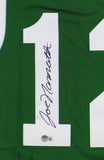 Joe Namath Signed New York Jets LED Framed M&N Authentic Green NFL Jersey
