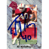 Ed McCaffrey Autographed/Signed 1991 Classic Draft Picks #217 Card Beckett 59208