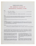 Yankees Thurman Munson Authentic Signed 8.5x11 1978 Player Contract PSA #AR05499