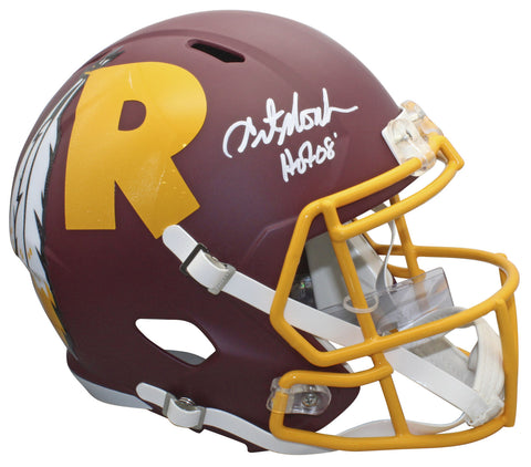 Redskins Art Monk "HOF 08" Signed Amp Riddell Full Size Speed Rep Helmet BAS