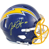 Justin Herbert Autographed Los Angeles Chargers Authentic Helmet Fanatics 51404