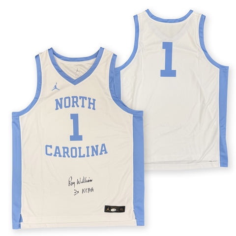 Roy Williams Autographed North Carolina Tar Heels UNC Jordan Jersey JSA White