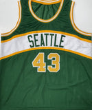 JACK SIKMA Signed Custom Replica Green Supersonics Jersey AUTO w/ "HOF 19" - BAS
