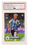 Alejandro Garnacho Signed 2022-23 Topps Now Argentina Debut Rookie Card - PSA 10