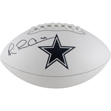 Michael Irvin Autographed Dallas Cowboys Logo Football Beckett Witness 50839