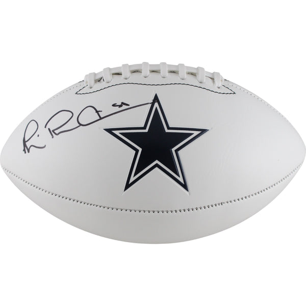 Michael Irvin Autographed Dallas Cowboys Logo Football Beckett Witness 50839