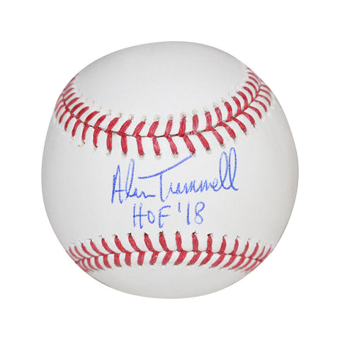 Alan Trammell Autographed/Signed Detroit Tigers Baseball HOF Beckett 40491