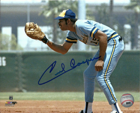 Milw Brewers 1982 AL Champion CECIL COOPER Signed 8x10 Color Photo #11 AUTO