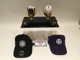 Todd Helton Rockies Signed HOF '24 Ball TriStar + Hand Painted Stat Ball + Hats