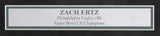 Zach Ertz Eagles Signed/Autographed SB LII Photo Collage Framed JSA 147562
