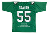 Brandon Graham Philadelphia Signed Kelly Green Football Career Stat Jersey BAS