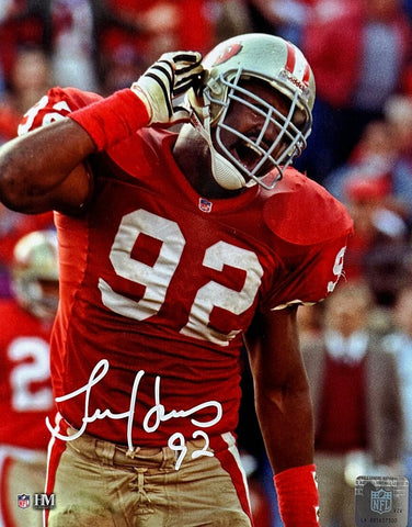 SF 49ers Super Bowl Champ Linebacker TIM HARRIS Signed 8x10 Photo #1 AUTO
