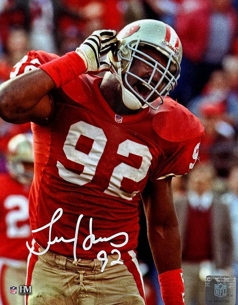 SF 49ers Super Bowl Champ Linebacker TIM HARRIS Signed 8x10 Photo #1 AUTO