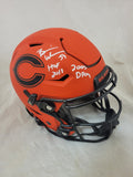 BRIAN URLACHER "HOF 18 & 2005 DPOY" SIGNED CHICAGO BEARS RAVE SPEEDFLEX HELMET