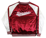 Oklahoma Barry Switzer Signed Maroon NCAA Windbreaker BAS Witnessed #2W088659