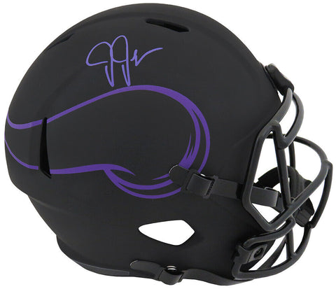 Justin Jefferson Signed Vikings Eclipse Riddell F/S Speed Rep Helmet - (SS COA)