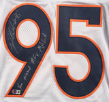 Derek Wolfe Signed Broncos Jersey Inscribed "You Missed MF**" & "MAGA" (Beckett)
