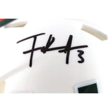 Frank Gore Autographed Miami Hurricanes Mini Helmet Beckett Witness 51655