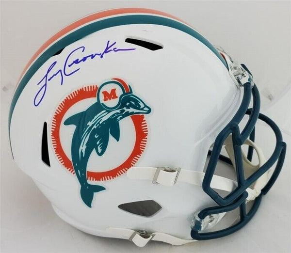Larry Csonka Signed Full Size Miami Dolphin Helmet (JSA COA) 1972 Undefeatd Year
