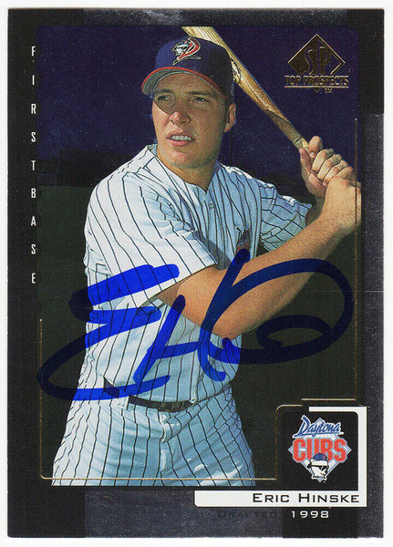 Eric Hinske autographed 2000 Upper Deck SP Rookie Trading Card #45 -(SS COA)
