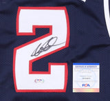 Joe Johnson Signed Atlanta Hawks Jersey (PSA COA) 7xNBA All Star Shooting Guard