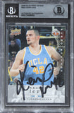 Timberwolves Kevin Love Signed 2008 UD First Edition #263 Rookie Card BAS Slab