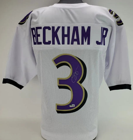 Odell Beckham Jr. Signed Baltimore Ravens Jersey (Beckett COA) 3xPro Bowl W.R.