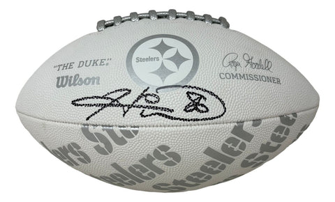 Hines Ward Signed Pittsburgh Steelers Wilson NFL Team Series Football BAS